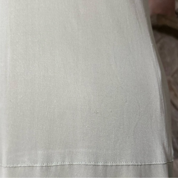 1970s Radley London Sage Green Drop Waist Vintage Designer Dress - Picture 5 of 10